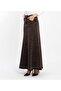Women's A-Shaped Brown Denim Skirt - 6