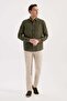 Khaki Comfort Fit 100% Linen Shirt - 2