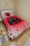 Red Gamer Patterned Single Duvet and Pillowcase - 3