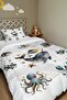Blue Depth Patterned Single Duvet and Pillowcase