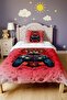 Red Gamer Patterned Single Duvet and Pillowcase - 2