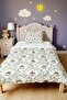 Elegant Duckling Garden Patterned Single Duvet and Pillowcase - 2