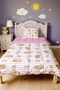 Rabbit and Capybara Patterned Single Duvet and Pillowcase - 2
