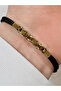Yellow Steel and Leather Men's Bracelet Frj10177A-B 2 Year Warranty Gift Boxed - 2