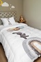 Balloon Rabbit Patterned Single Duvet and Pillowcase