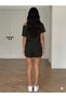 Shorts - Women's Black Oversize Relaxed Fit High Waist Lace-Up Casual Shorts - 2