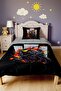 Adrenaline Biker Patterned Single Duvet and Pillowcase - 2
