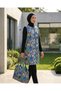 Women's Black Blue Yellow Bagged Fully Covered 5-Piece Water Repellent Parachute Hijab Pool Sea Swimsuit Set _2307 - 5