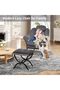 Lazy Chair with Ottoman, Modern Upholstered Accent Chair, Ergonomic Lounge Chair - 3