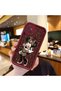 Simple Maroon Silicone Phone Case Compatible with Samsung Galaxy A51 Shock-Proof Minnie Pattern - 2