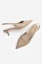 Women's Stiletto Open-Back Strap Shoes with Sewing Detail on the Front, V-Neck Short Classic Heeled Shoes, Orvani Mink - 7