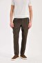 Brown Comfort Fit Elastic Waist Jagger Pants