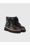 Rush Fur Genuine Leather Women's Black Boots