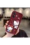 Shockproof Simple Maroon Silicone Phone Case Compatible with Oppo A3 4g Hello Kitty Pattern - 2