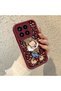 Shockproof Simple Claret Red Silicone Phone Case Mickey Pattern Compatible with Mi 15 5g - 3