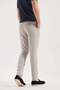 Gray Comfort Fit Elastic Waist Jagger Pants - 4