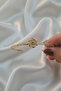 Gold Color Adjustable Birth Month Flower Bracelet (June)