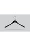 Wooden (Black Nickel Hook) Shirt, Blouse, Dress Hangers Black Color 48 Pieces - 2