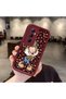 Simple Maroon Silicone Phone Case Mickey Pattern Compatible with Realme C65 4g Shockproof - 2