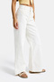 Women's Off-White 7S6-101 Wide Leg High Waist Elastane Fabric Denim Jeans - 3