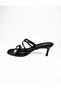 281 Black Women's Heeled Evening Dress Slippers - 3