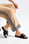 Versa Buckle Strap Textured Wool Women's Slippers - 4