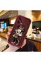 Shockproof Simple Claret Red Silicone Phone Case Compatible with Redmi Note 12 Pro 5g Minnie Pattern - 2