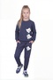 3-Piece Girls' Crew Neck Various Printed 6-Piece Tracksuit Set - 4