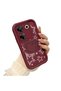 Shockproof Simple Maroon Silicone Phone Case Hello Kitty Compatible with Tecno Camon 20 Pro 5g