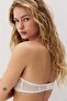 Padded lace balconette bra - 5