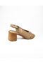1522 Mink Leather Heeled Daily Women's Sandals - 4