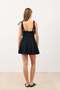 Black Strappy Women's Mini Dress - 4