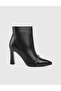 Moss Genuine Patent Leather Women's Black Heeled Boots - 3