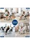 Collapsible Saucer Chair for Adults with Ottoman, Round Foldable Sun Camping Chair, Comfortable Upholstered Floor Lazy Sofa - 4