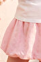 Girl's Top and Bottom Set with Summer Balloon Skirt in Pink - 4