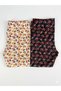 Girls' Leggings with Floral Pattern - Soft Textured Seasonal Casual Leggings - 3