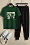Unisex All Things Grow Design Printed Tshirt - 2-Piece Tracksuit Set