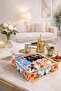 Luxury Wooden Snack and Cookie Container – Decorative Presentation Box with Lid (24X24 cm)