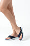 Delaveva Navy Blue Women's Flip Flops Non-Slip Sole Orthopedic Mesh Daily Comfortable Slippers - 8