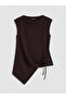 Dried plum boat neck textured blouse from gulis clothing