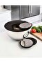 5-Piece Grater & Mixing Set (Storage with Lid) 24cm - Stainless Steel - 2