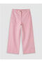 Lcw Kidspink Embroidered Girls' Trousers with Elastic Waist - 2