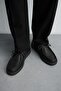 Black Casual Leather Shoes - 2