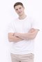Men's White 5-Piece Slim Fit 100% Cotton Basic Crew Neck T-Shirt - 5