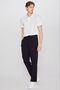 W2610167001 Black Men's Regular Fit Normal Cut Elastic Waist Drawstring Lyocell Trousers - 5