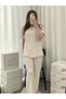 Women's 100% Cotton Breathable Short Sleeve Pajama Set with Underwear - 6