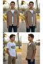 Survivor 7188 Boy's Wavy Jacquard Snap Shirt T-Shirt Necklace Gift 2'Li Suit 9-16 - 3