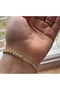 Gold Star Detailed Zircon Stone Bracelet – Stylish and Elegant Design - 2