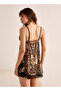 Printed Babydoll with Thongs - 3