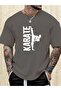 Men's Karate Printed Oversize T-Shirt Loose Fit